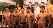 Behind the Scenes Model in attitude fashion show men's underwear in thailand